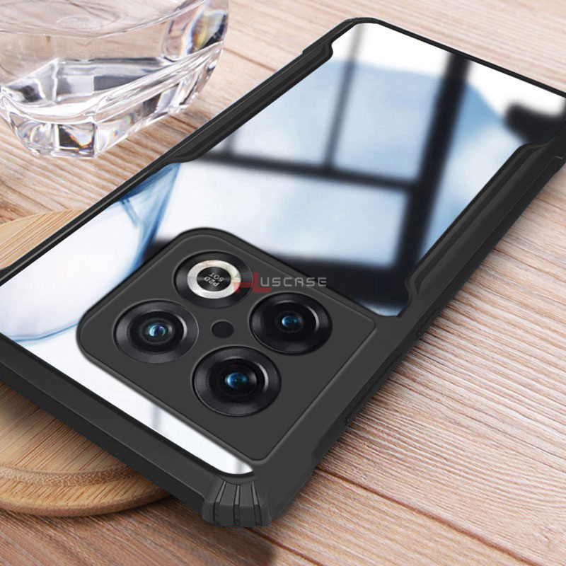 PlusCase for OnePlus 10 Pro 5G Case Air Cushion Hard Clear Shockproof Back Cover. 