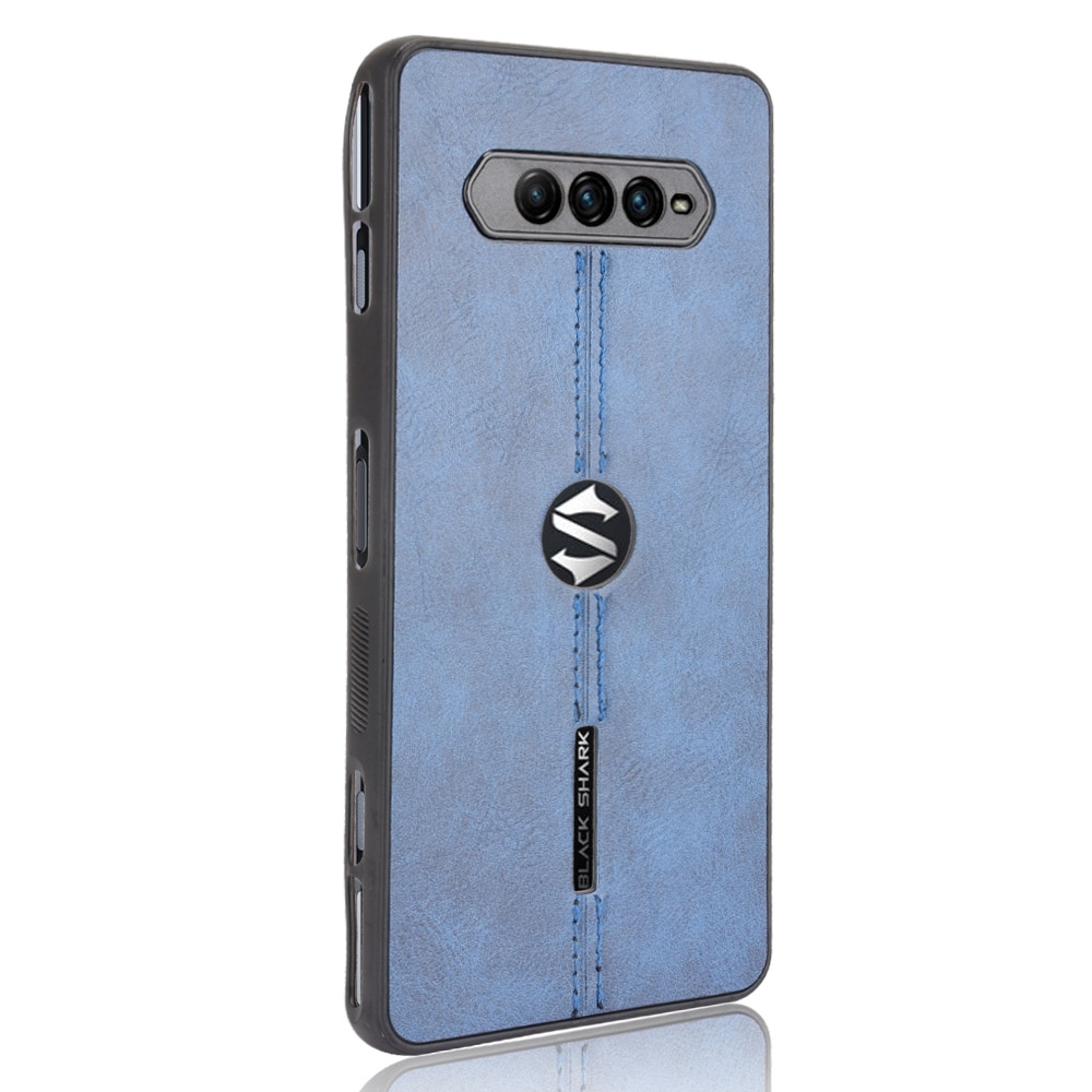 (Stock available) For Xiaomi Black Shark 4 / Black Shark 4 Pro Shockproof Sewing Cow Pattern Skin PC + PU + TPU Case(Red). 