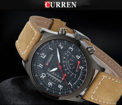 CURREN Hot Brand Luxury Men Watches Leather Strap Sports