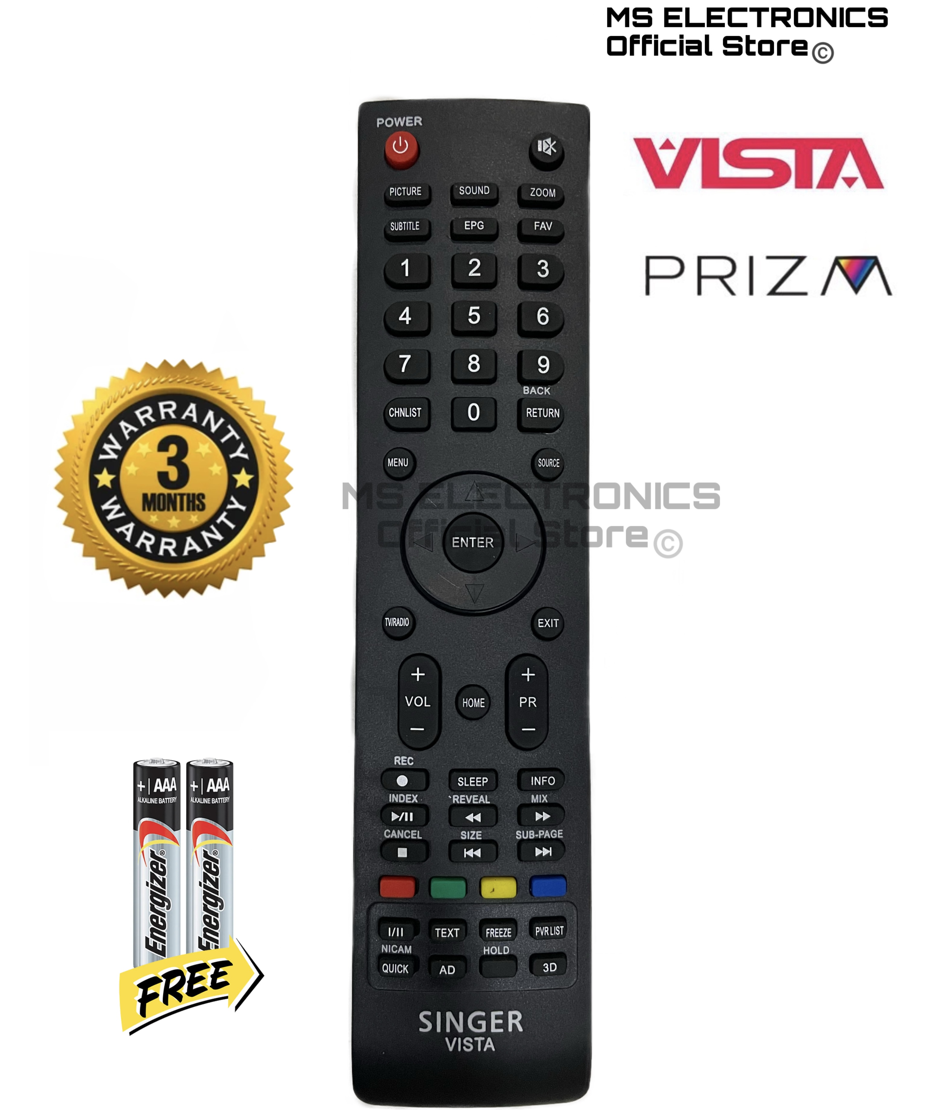 Singer Vista Smart Tv Remote Controller. 