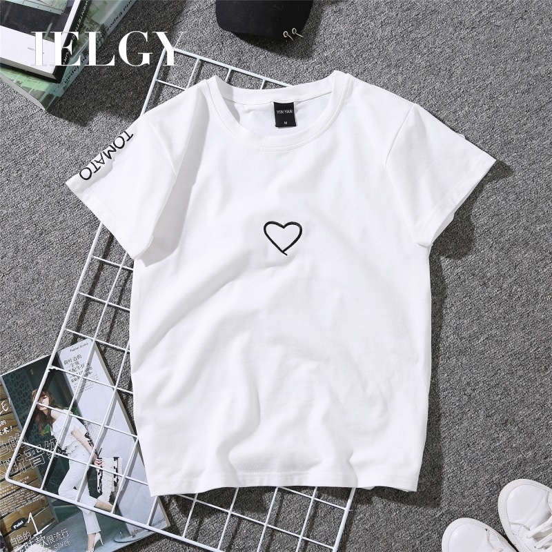 IELGY Fashion Simple Wild Short Sleeve 
