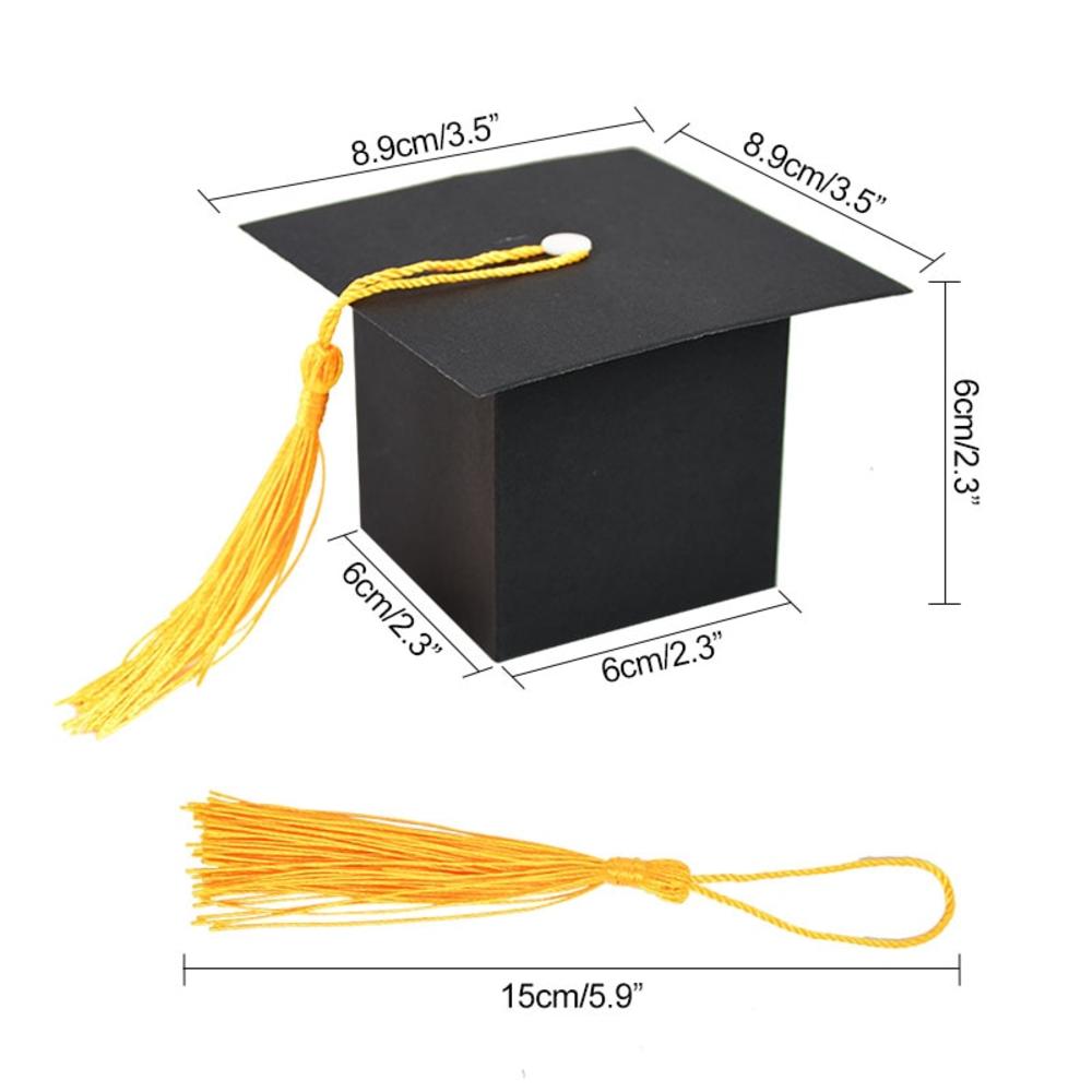 2023 Graduation Decorations Black Graduation Cap Candy Box Graduation Gifts Gift Box Gift Boxes