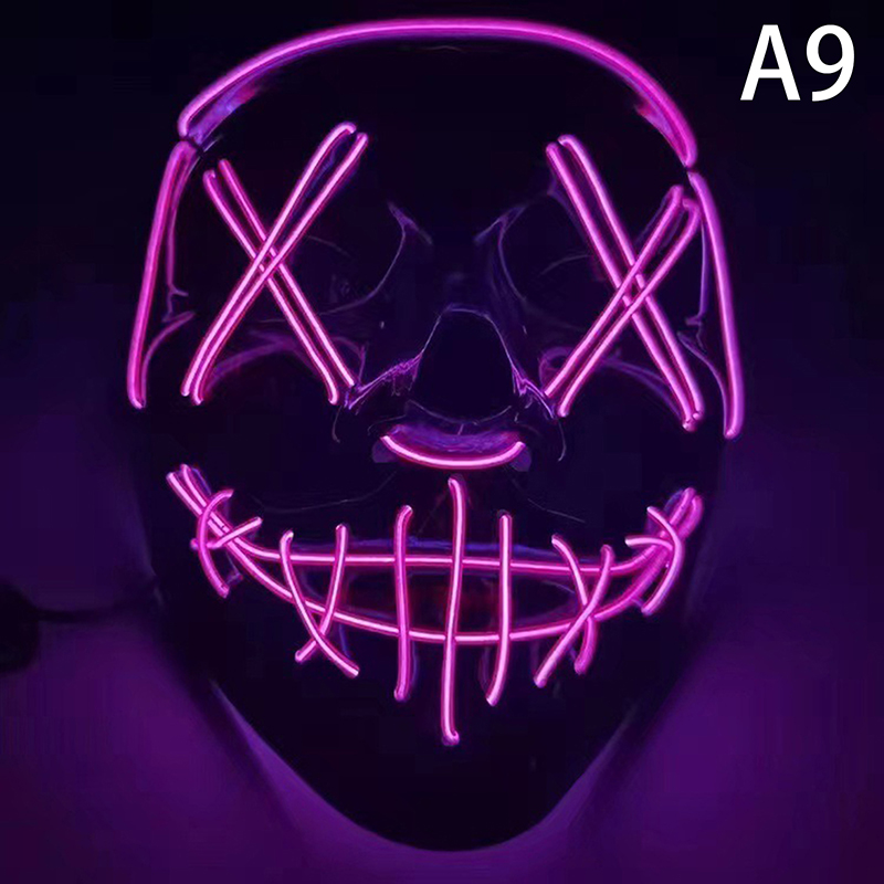 Masque Cyberpunk Lumineux Transformé En Masques D'halloween De Jeux De