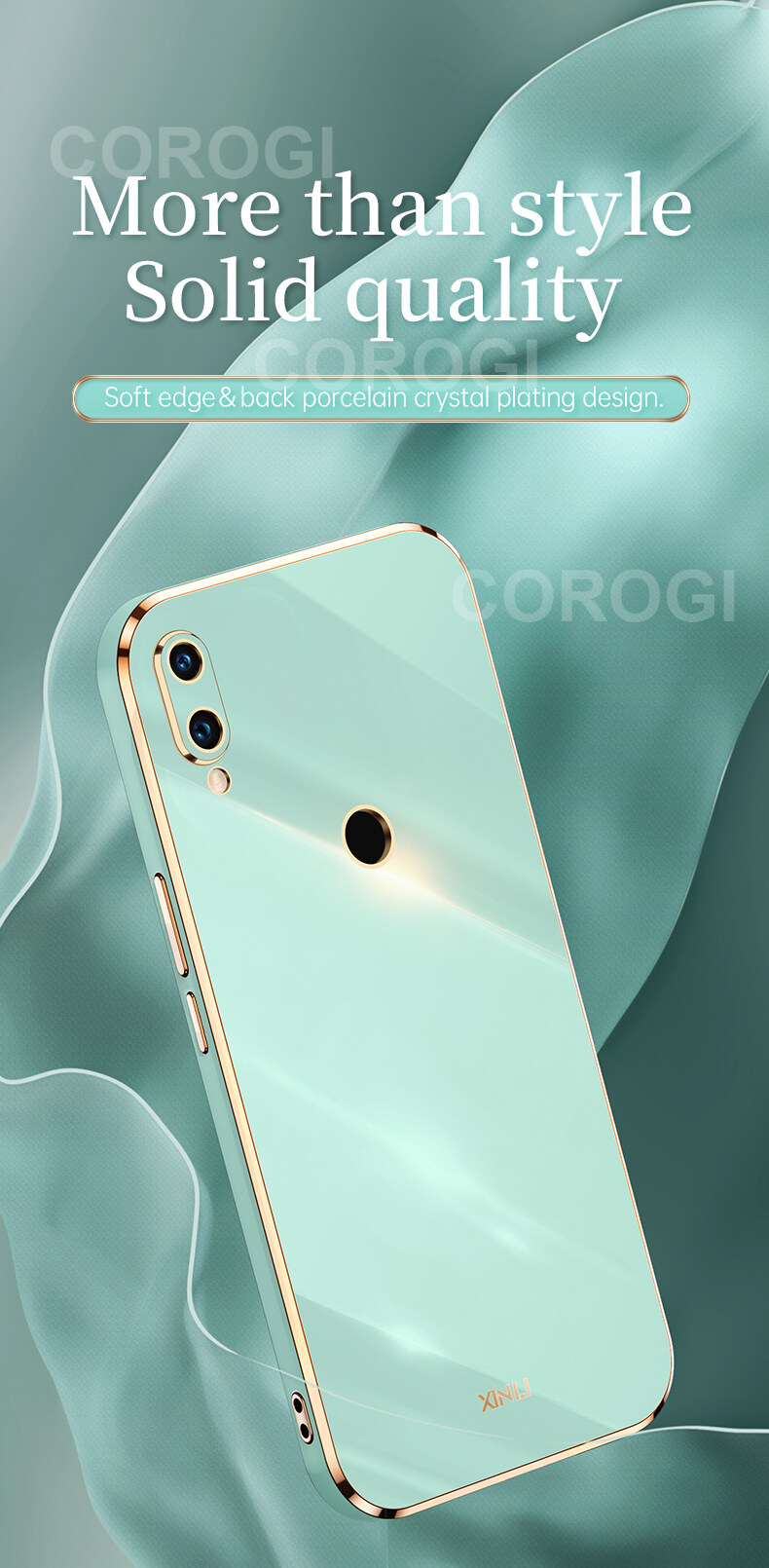 For Huawei Honor 10 Lite Back Cover Luxury 6D Plating Square Frame Shiny Case Camera Lens Protection Soft Silicone Mobile Phone Cases. 