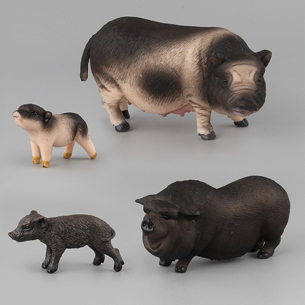 Pig Figure Toy Simulation Animal Collection Model For Home Accessory