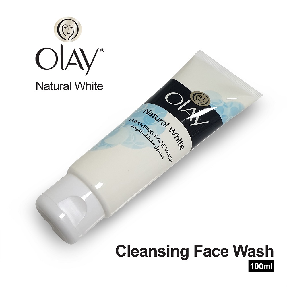 olay white face wash