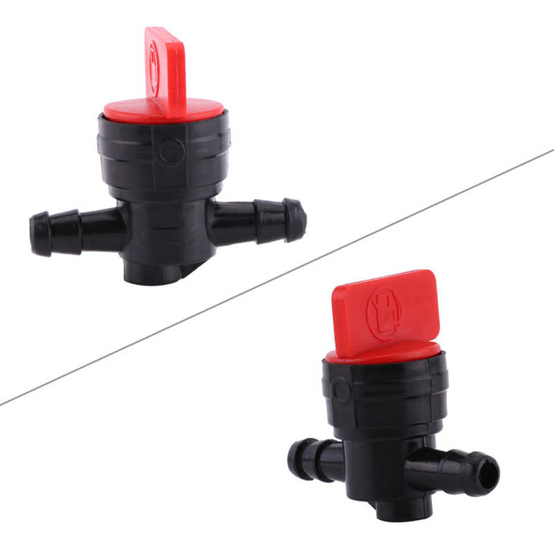 1Pc Universal Car Plastic 6mm Inline On/Off Fuel Tap Valve Petcock Pipe Hose DY. 