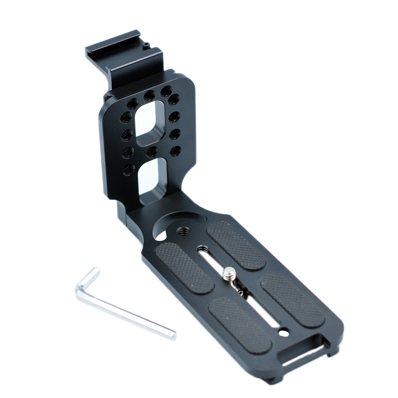 Universal Quick Release L Plate Bracket w//Hot Shoe for Canon Nikon Sony Camera