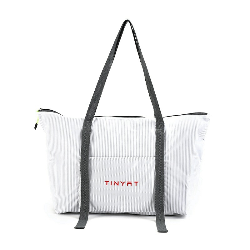 white weekend bag