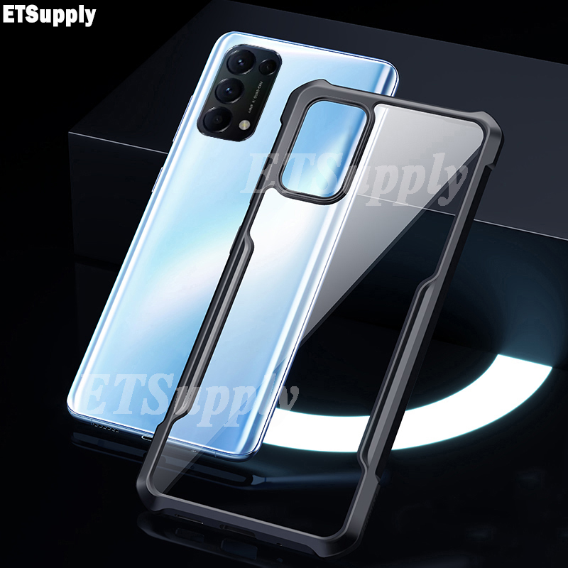 For OPPO A74 5G Armor Case Transparent Hard Cover Full Protector Back Cover for Oppo A74 5G. 