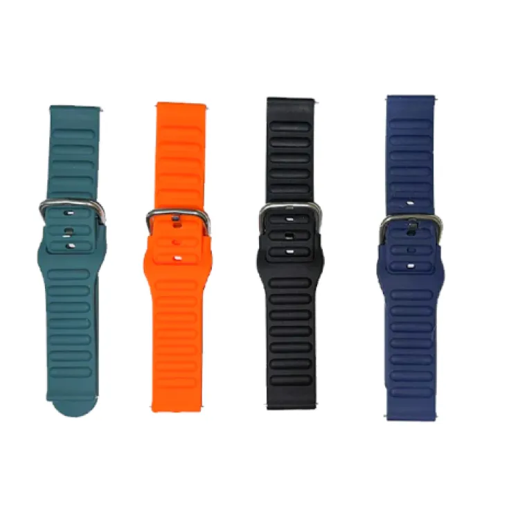 22mm Silicone Ribbed Watch Strap Ideal for All Smart Watches