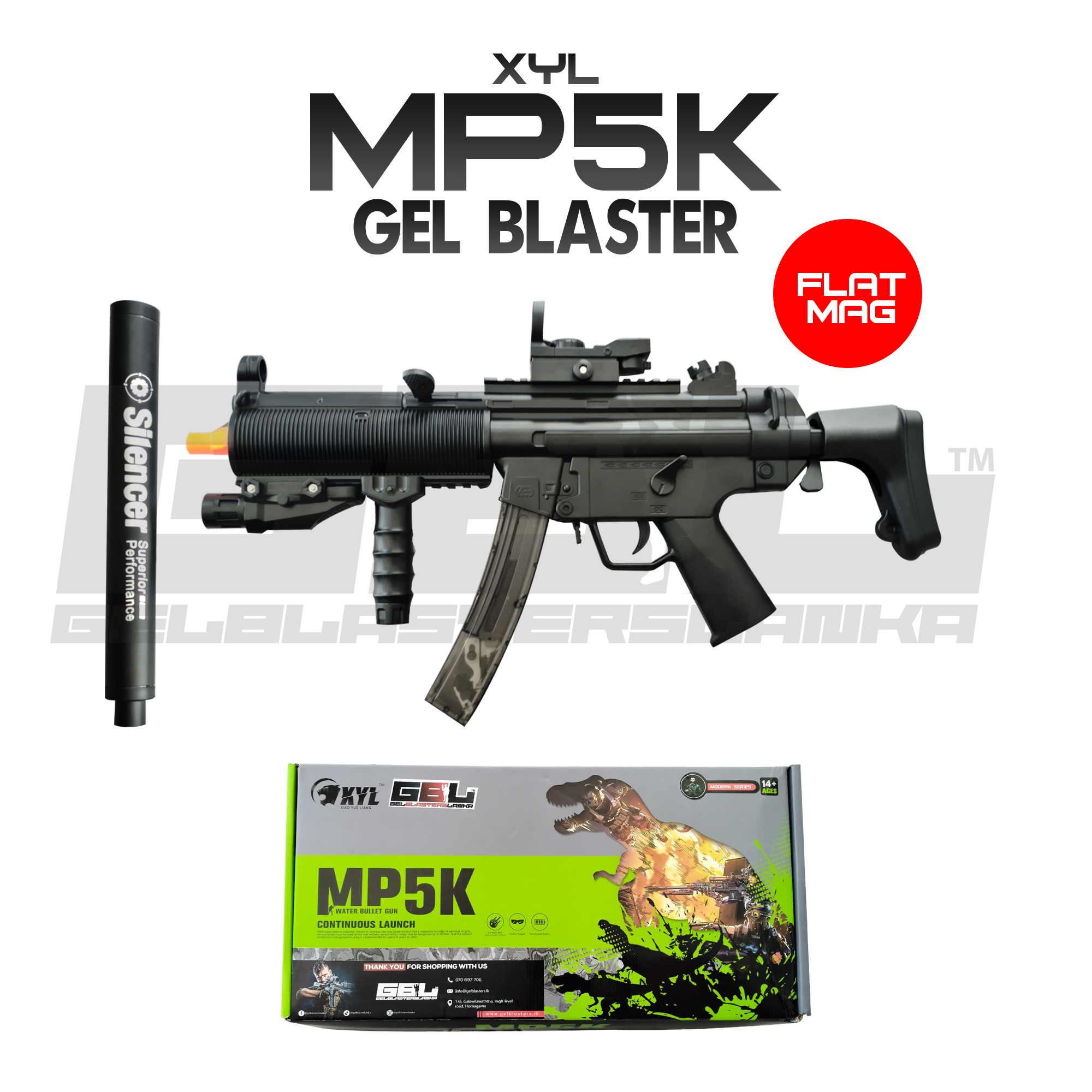 XYL MP5K Gel Blaster (Flat Mag) Daraz.lk