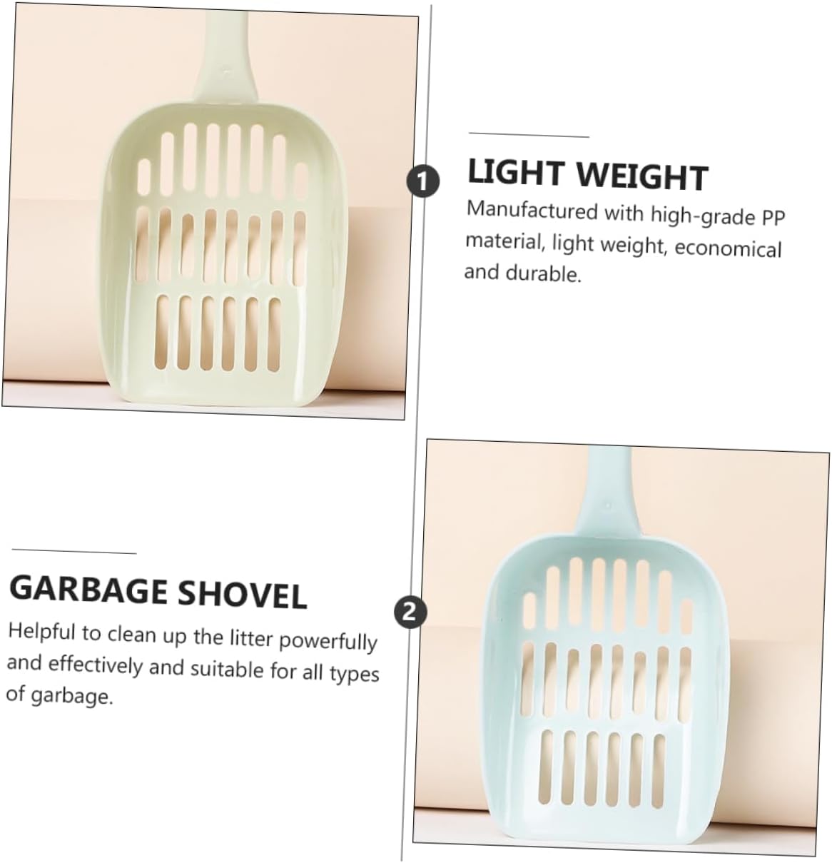 Thick Cat Litter Shovel Poop Filter Supplies Pets The Cat Thicken Pp Resin Cleaning Supplies. 