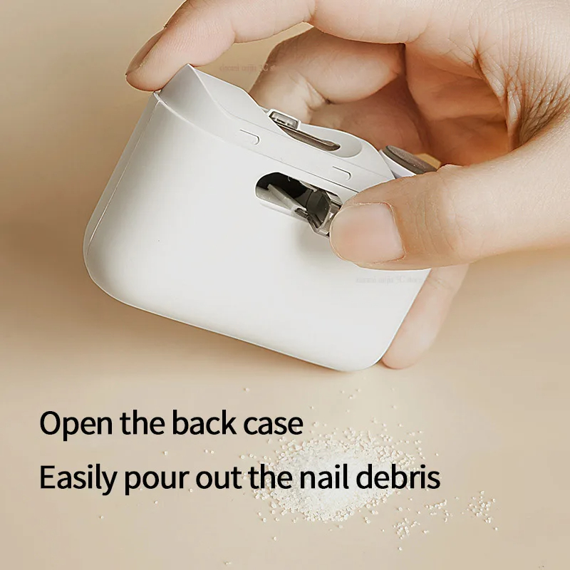 XIAOMI Mijia 2024 Smart Electric Nail Clipper with Light Rechargeble Automatic 2 in 1 Nail Trimmer Polishing Nail Grinding Care. 