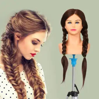 mannequin head with hair for braiding