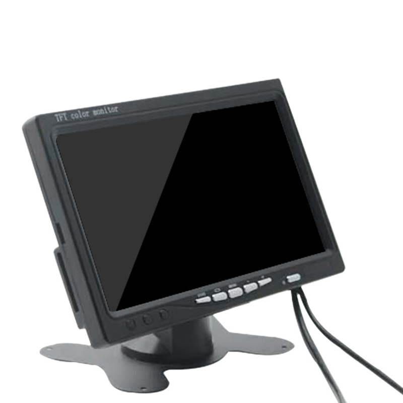 Mini TV 7 Inch HD Monitor 800X480 Portable Car LCD Screens on DVD/CMMB Two Input for Passenger Cars Trucks. 