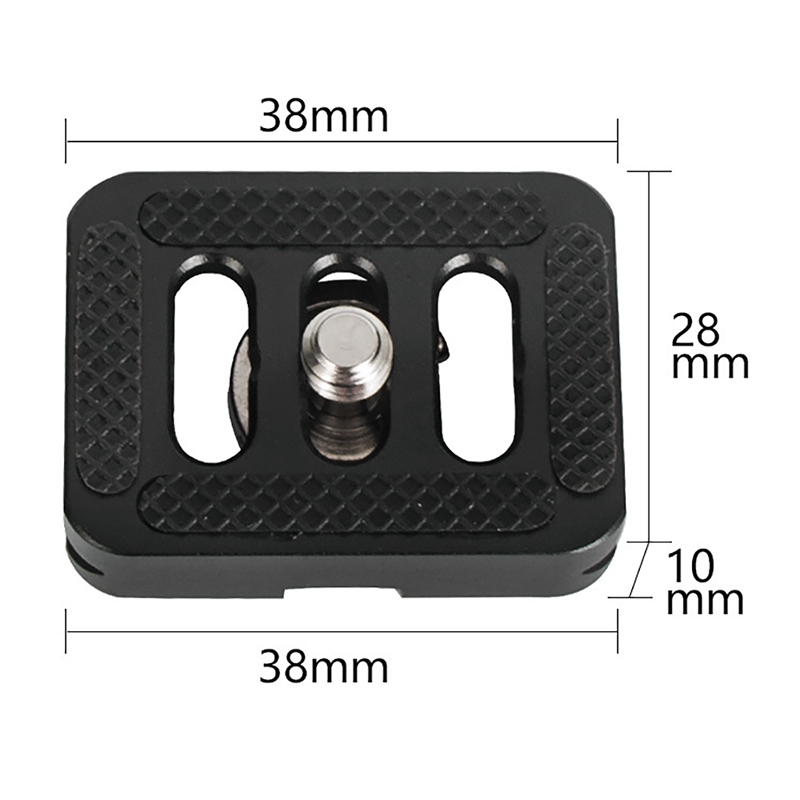 Quick Release Plate for Sirui Tripod with C-10,C-10X,E-10,E-20 Ball Heads and for 3T-35R/T005 Series Tripod Kits 2PCS. 