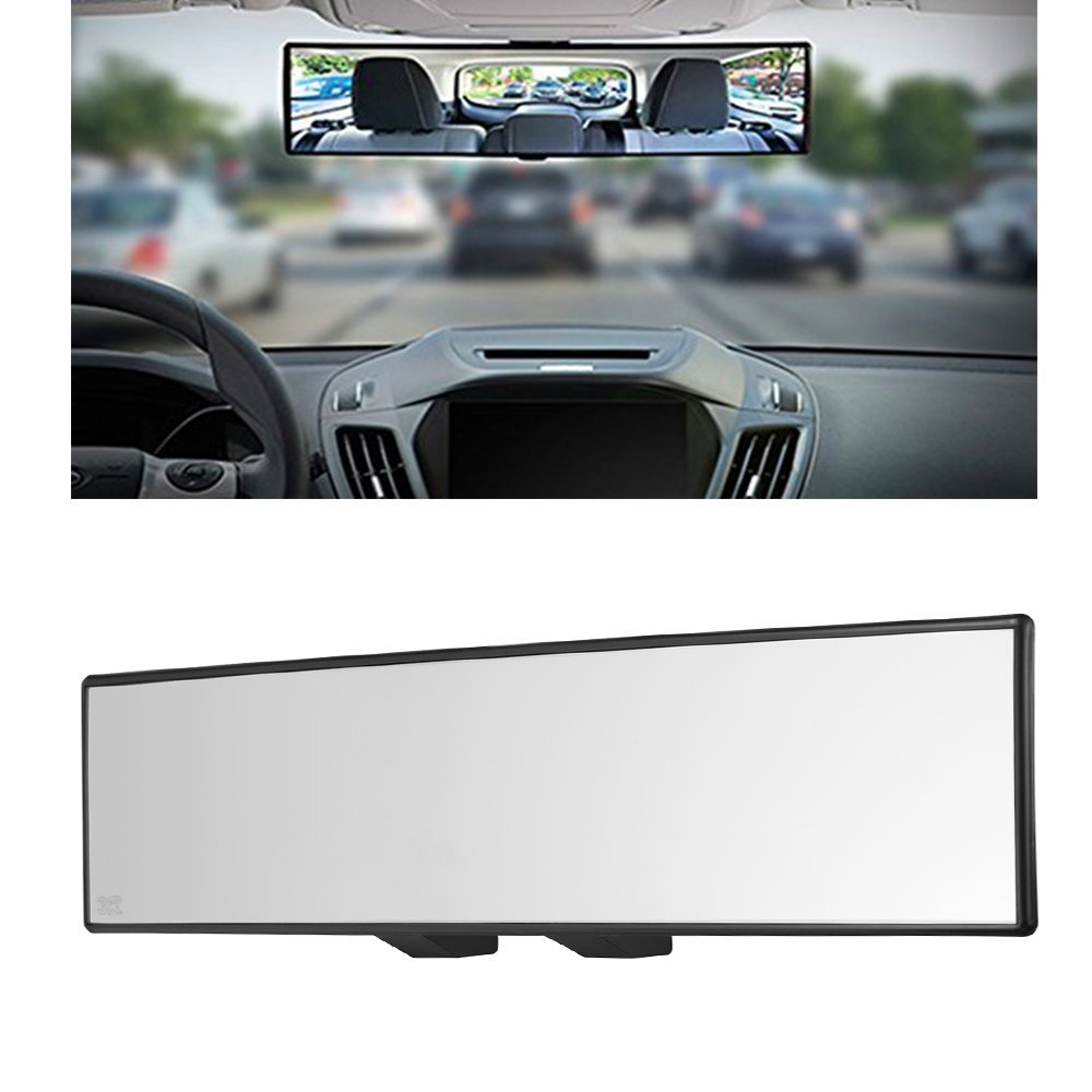 Car Rear View Curved Wide Angle Universal Interior Mirror 300mm x