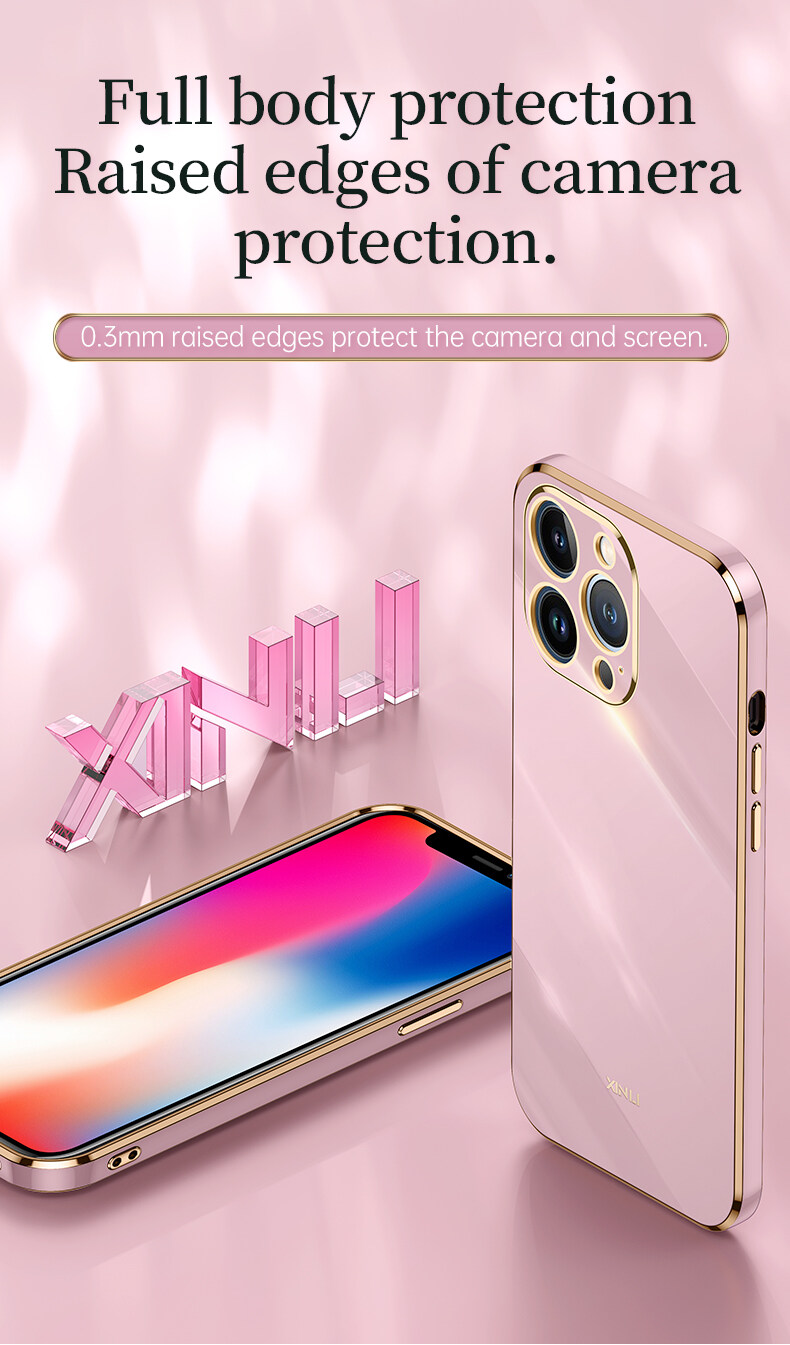For Xiaomi Redmi 5 Plus Back Cover Luxury 6D Plating Square Frame Shiny Case Camera Lens Protection Soft Silicone Mobile Phone Cases. 