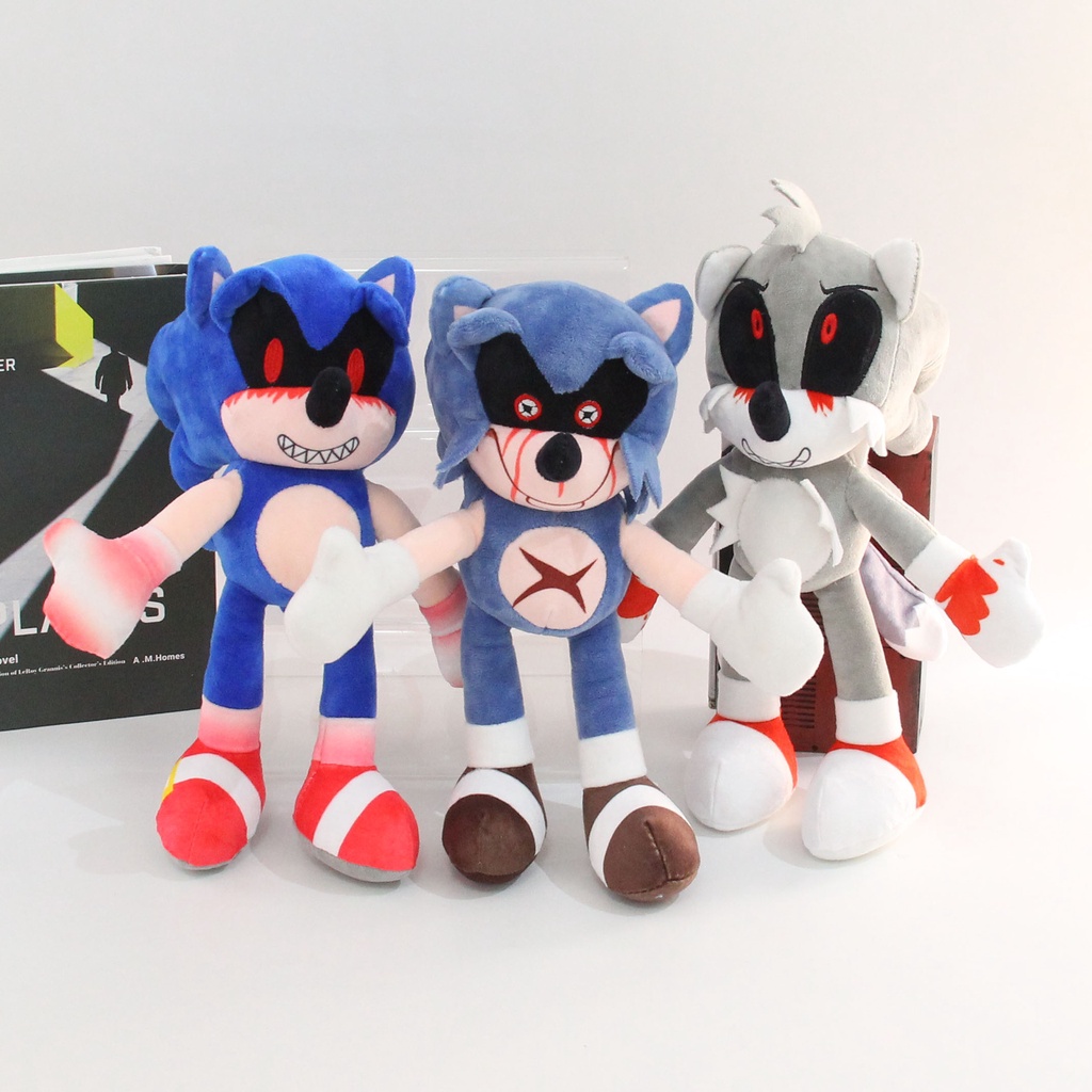 Sonic EXE Plush Toys Blood Sonic Stuffed Dolls Gift For Kids Home Decor Baby Throw Pillow Stuffed Toys For Kids. 