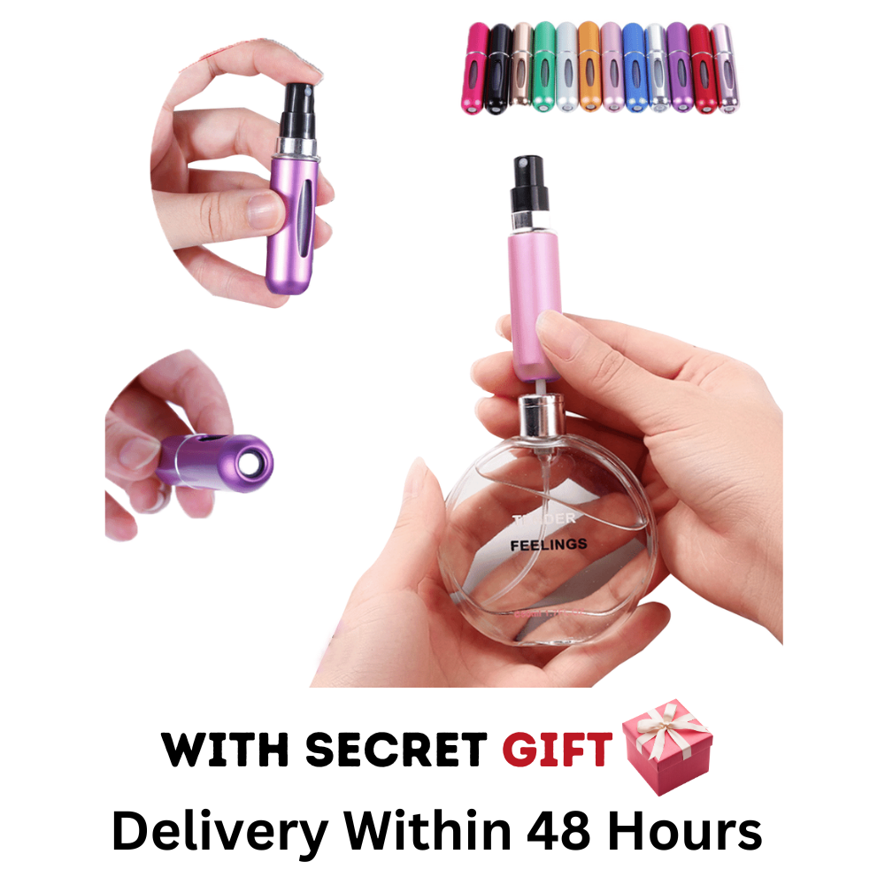 5ml Refillable Mini Perfume Spray Bottle Aluminum Spray Atomizer Portable Travel Cosmetic Container Perfume Bottle. 