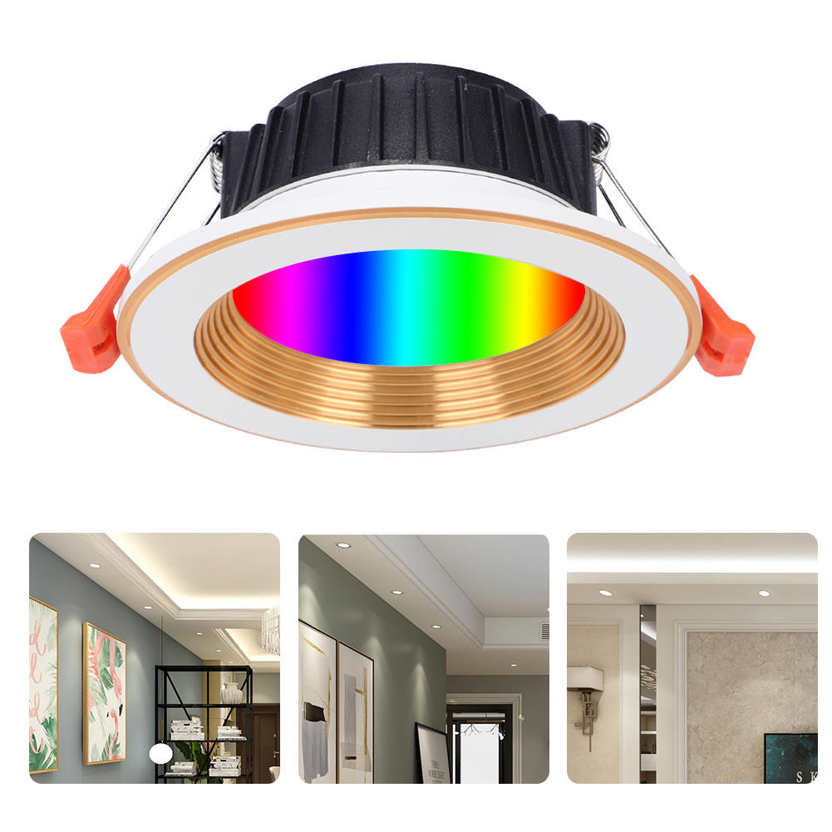 Dimmable Low Energy Ceiling Lights / Rings Acrylic Modern Ceiling Light Dimmable Led Ceiling