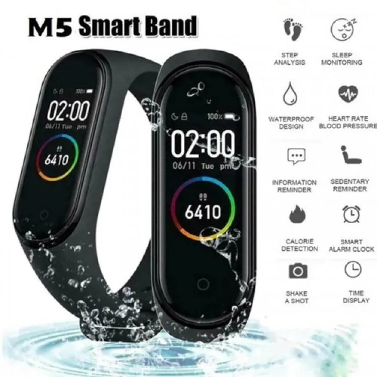 M5 Smart Band Fitness Tracker Bracelet Heart Rate Blood Pressure