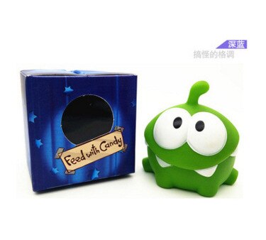 【World Supermarket 2021】Hot1Pcs Rope Frog Vinyl Rubber Android Games Cut Rope OM NOM Candy Gulping Monster Toys Figure Sound For baby kids. 
