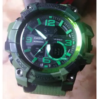 g shock mens watch green