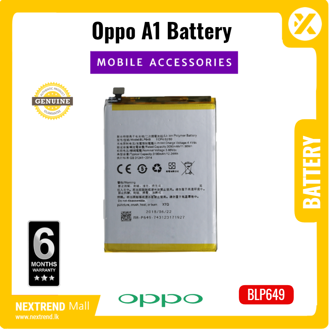 oppo a1s battery