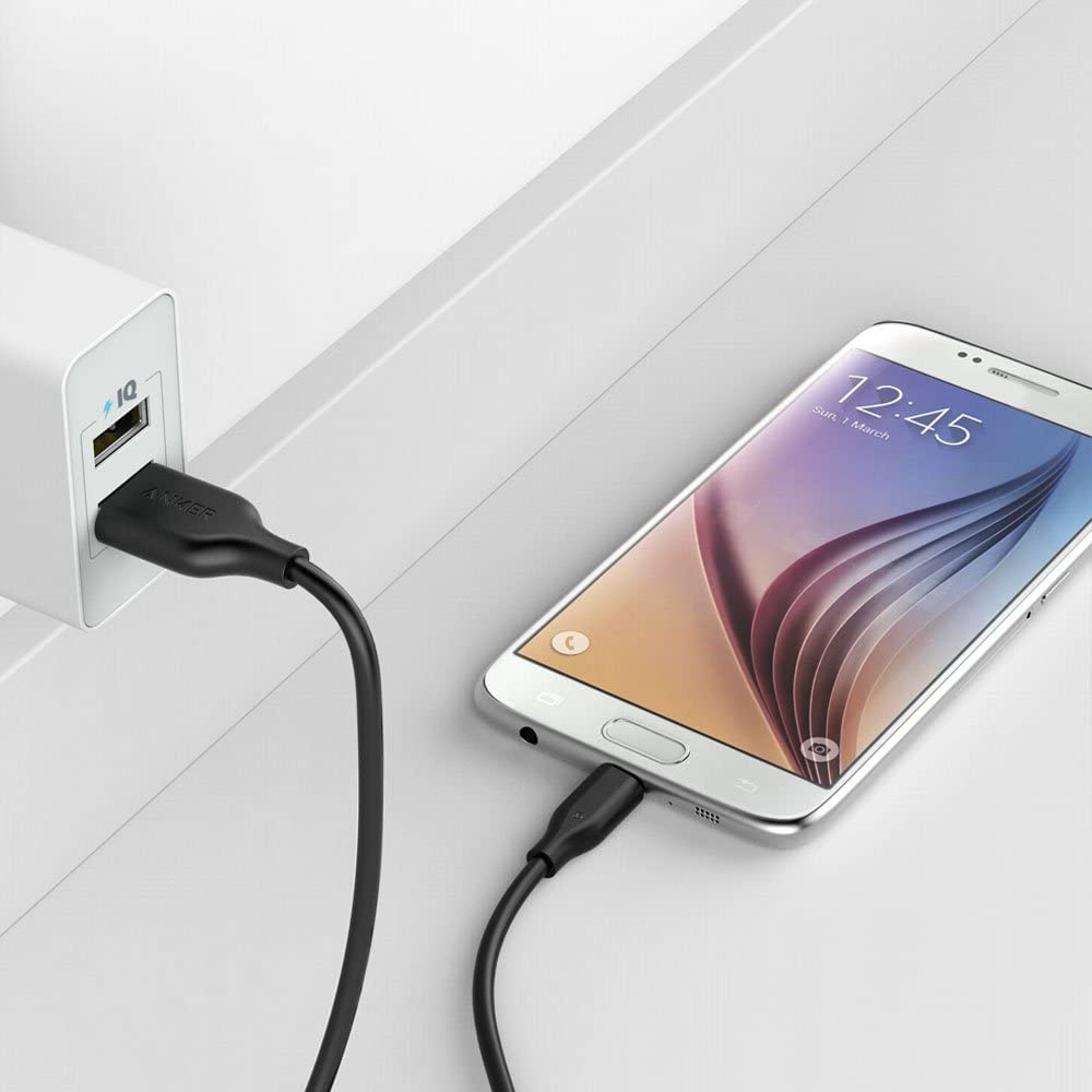 Anker PowerLine Micro USB (3ft) - Durable Charging Cable, with 5000+ Bend Lifespan for Samsung, Nexus, LG, Motorola, Android Smartphones and More Devices 100% Genuine  ( 06 Months Official Warrenty ). 