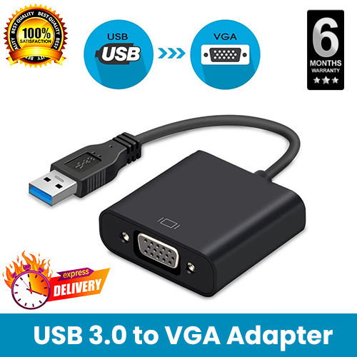 USB to VGA Video Adapter HD USB 3.0 to VGA Display Converter. 