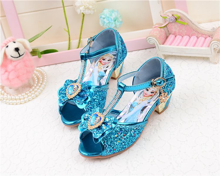 Elsa Dress Frozen Childrens High Heels Schoenen Elsa Disney Frozen