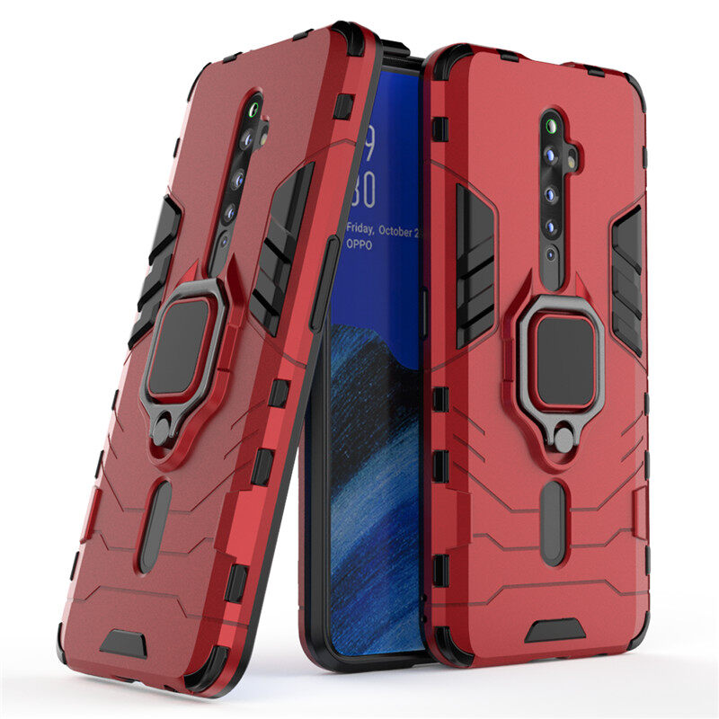 lthmy for OPPO Reno 2F Case Silicone Hard Plastic Armor Back Phone Cover Casing Shockproof. 