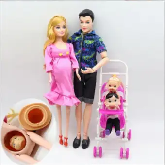 Toys Dolls Family Educational Carriage 