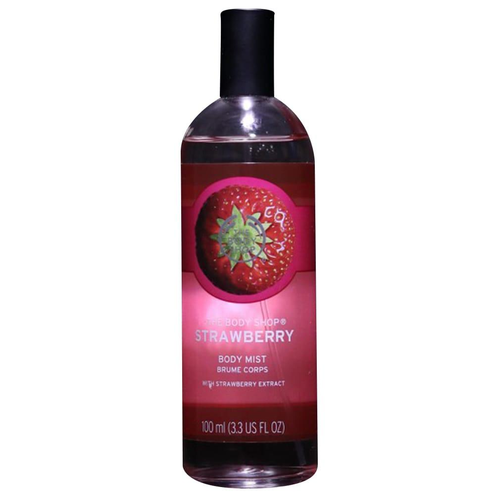 the body shop body mist strawberry