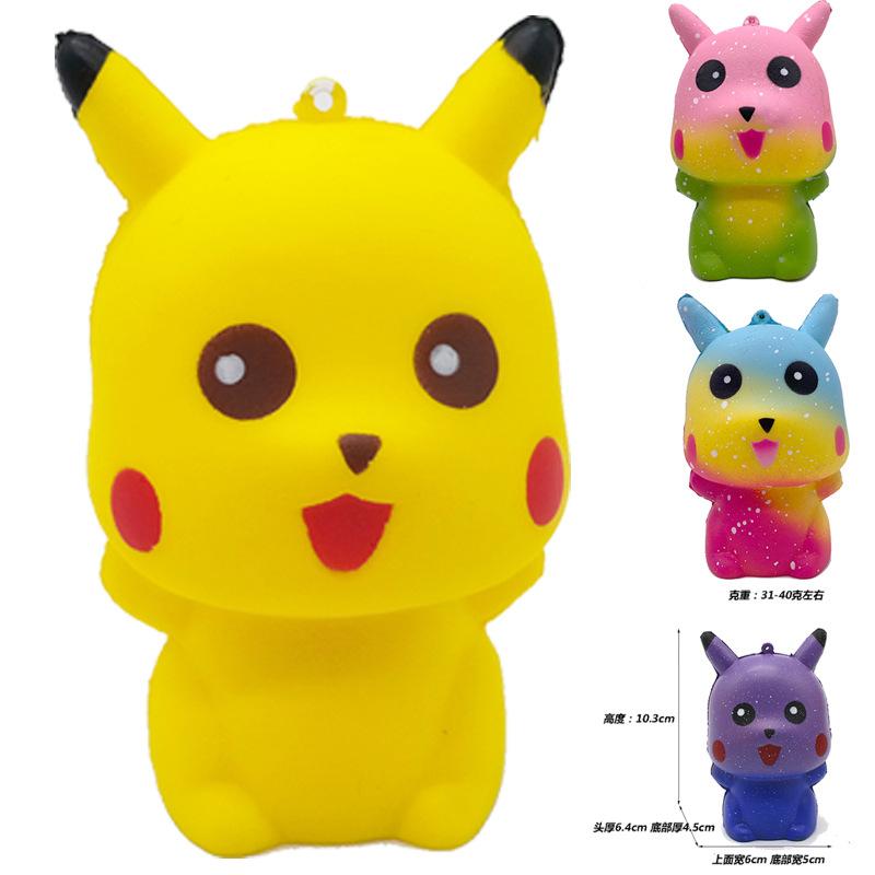 【1】 Pokmon Pikachu Squishy Kawaii Pop Toys It Anti Stress Squirtle Charmander Slow Rising Squish for Children. 