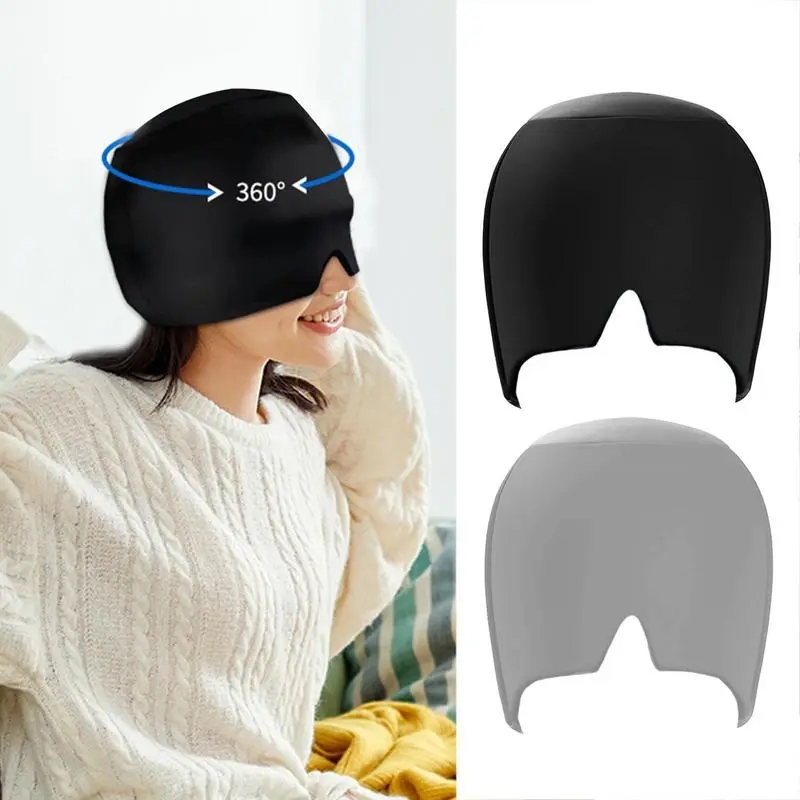 Migraine Ice Head Wrap, Headache Relief Hat for Migraine Cap for ...