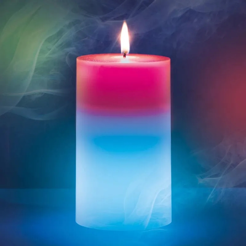 Mood Magic Colour Changing Wax Candles Romantic Real Flame with Colour Changing. 