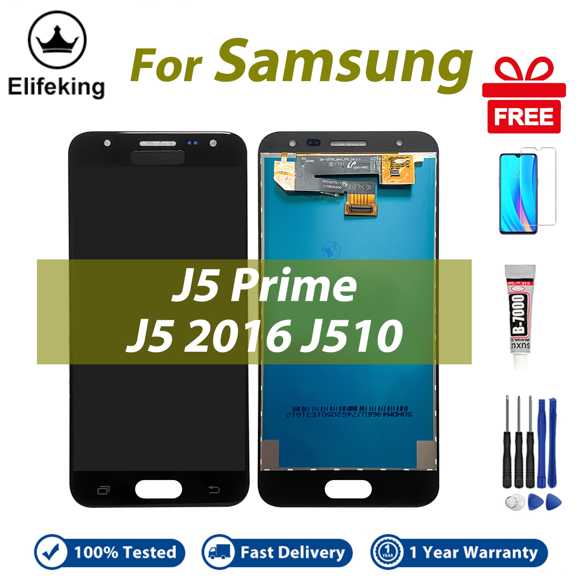 LCD Display  For Samsung Galaxy J5 2016 J510 J5 Prime G570 Touch Screen Digitizer Assembly Replacement Parts