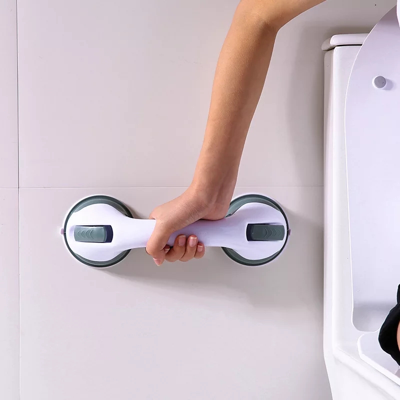 Safety Helping Handle Shower Safety Helping Handle Anti Slip Support Toilet Bathroom Safe Grab Bar Handle Vacuum Sucker Suction Cup Handrail. 