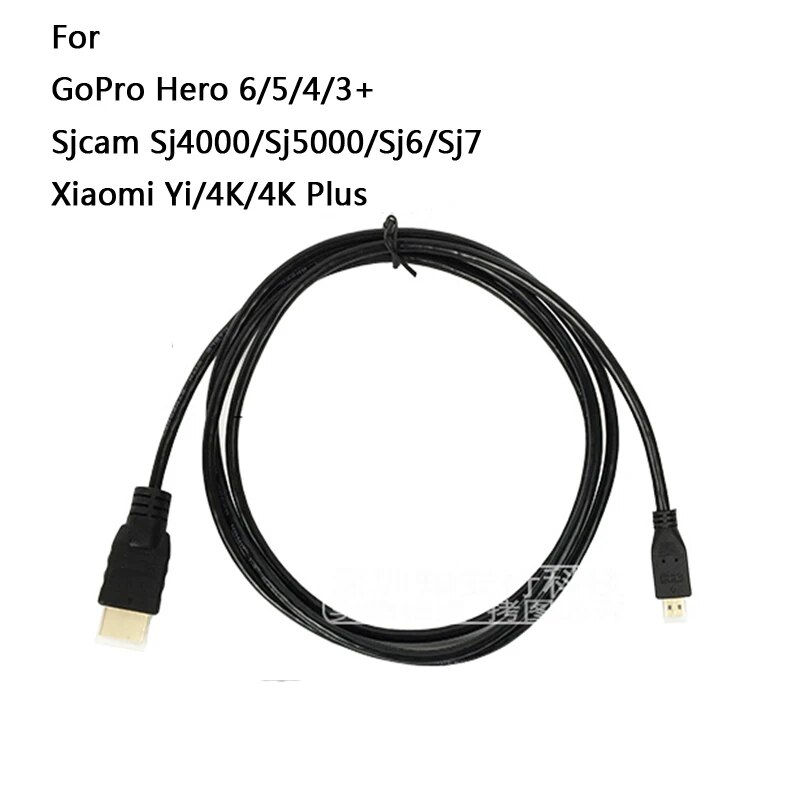 【All Of Me】HDMI Cable Data line For Xiaomi yi 4k GoPro Hero 8 7 6 4 3+ SJCAM SJ4000 Yi 4k EKEN H9 Action Camera Accessories. 