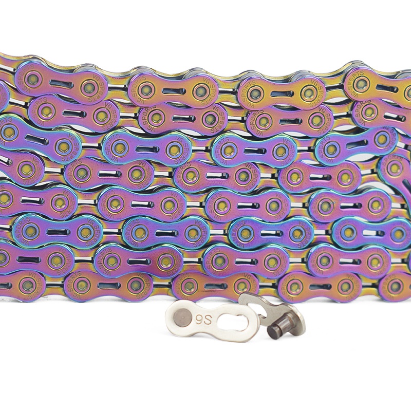 VG Sports Pro Cycling chain 9//10//11S Semi-hollow ultralight 116L Colorful chain