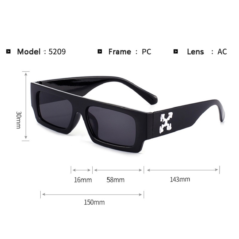 Women's Hip-hop Square Sunglasses Men Hole Design White Sun Glasses Blue Ladies Vintage Shados Eyewear UV Protection Moyao. 
