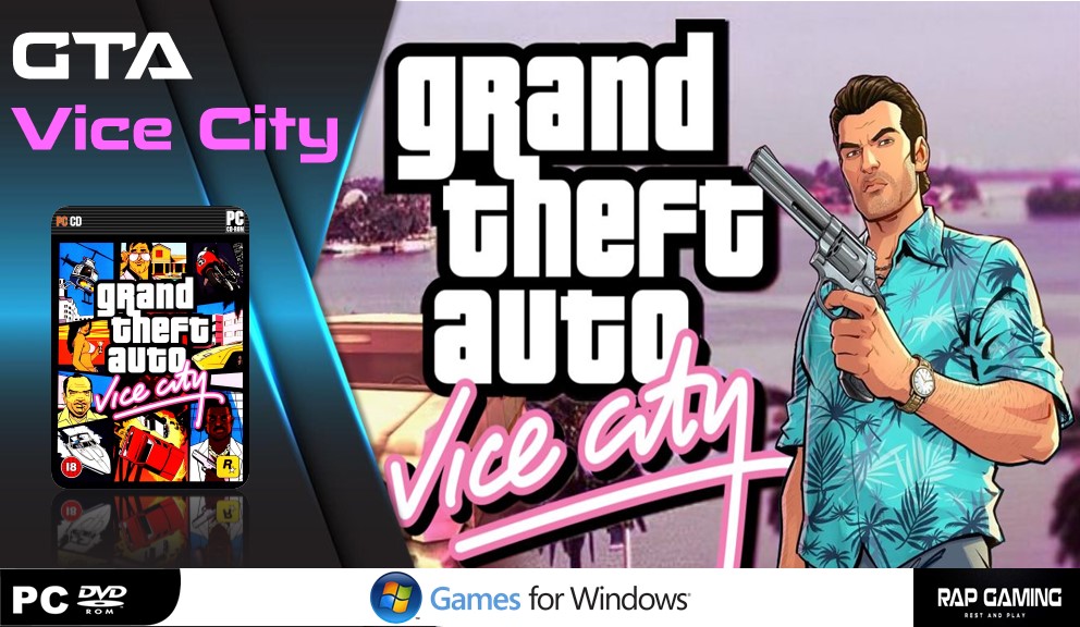 GTA Vice City Grand theft auto Full Game PC DVD