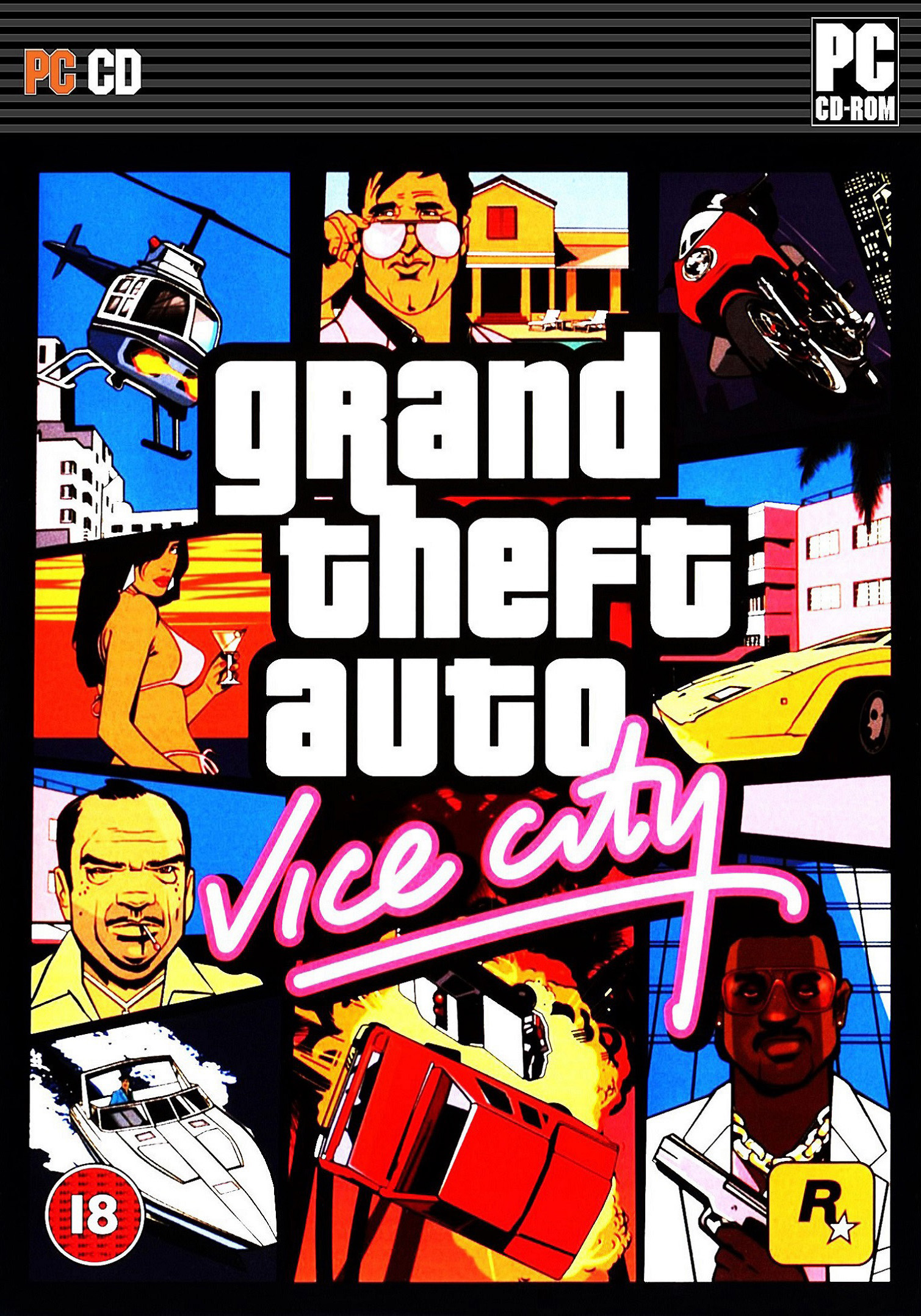 GTA Vice City Grand theft auto Full Game PC DVD. 