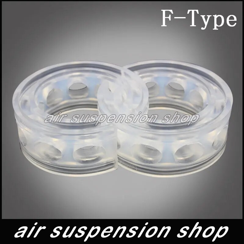 【beauty code】2Pcs Universal Car F-Type Air Spring Bumper Shock Absorbers Strut Urethane Rubber Bumper Cushion for Spring Height. 