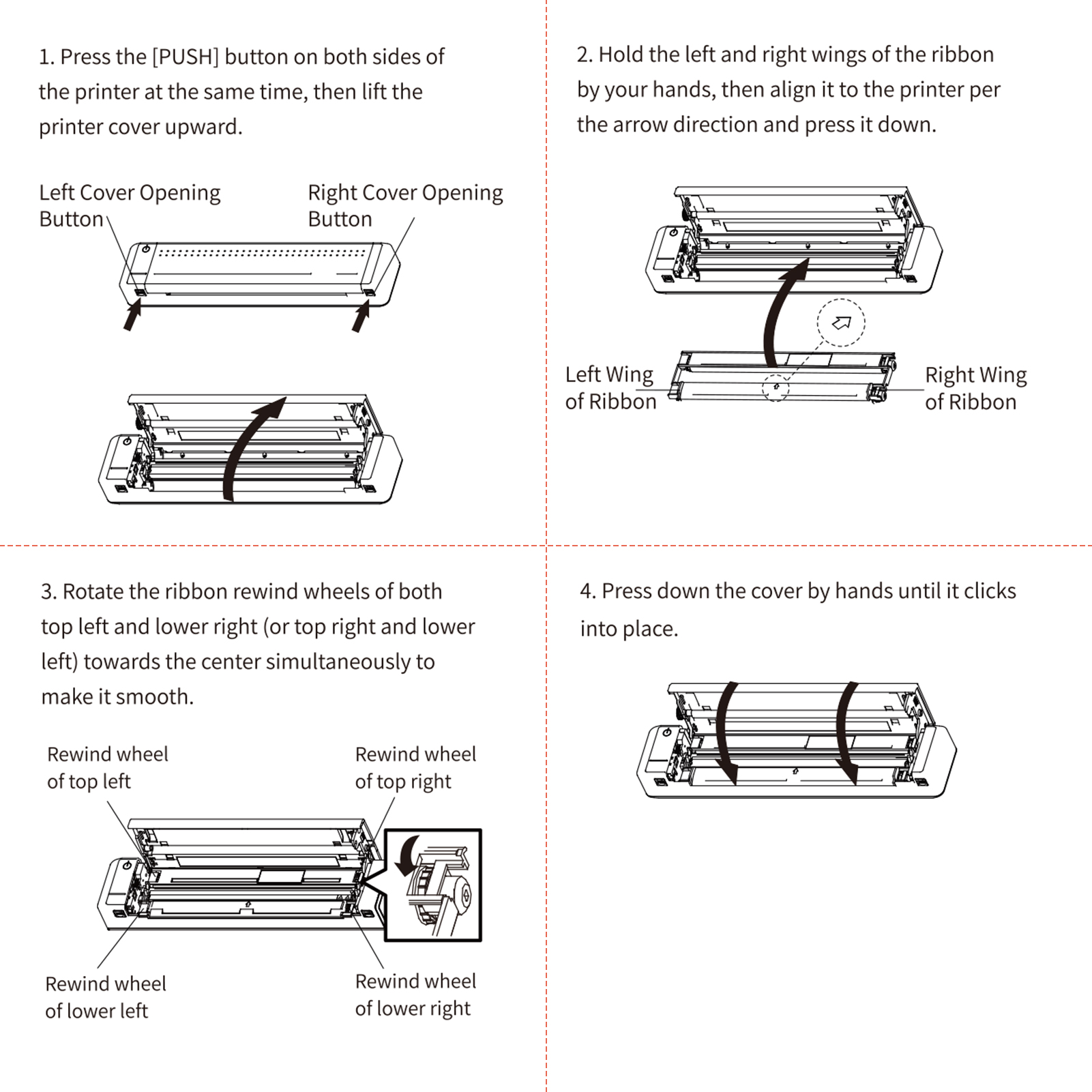 HPRT 2 Rolls Thermal Transfer Ribbon with RFID Funtion for MT800 Portable A4 Thermal Transfer Printer. 