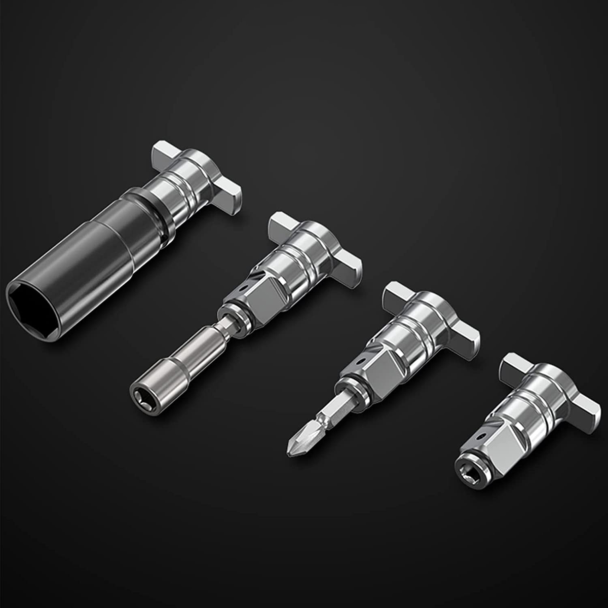 Compatible Impact Driver Anvil Assembly in Drill Head Housing. 