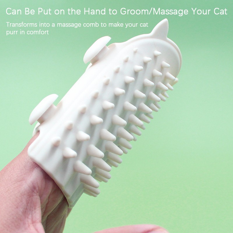 1PC Pet Cat Hair Removal Massage Comb Cat Scratching Brush Kitten Grooming Self-cleaning Corner Cat Scratching Board Comb. 